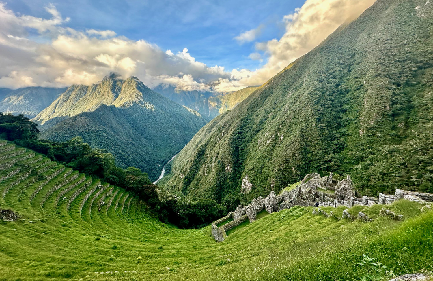 The terraces of Wiñay Wayna