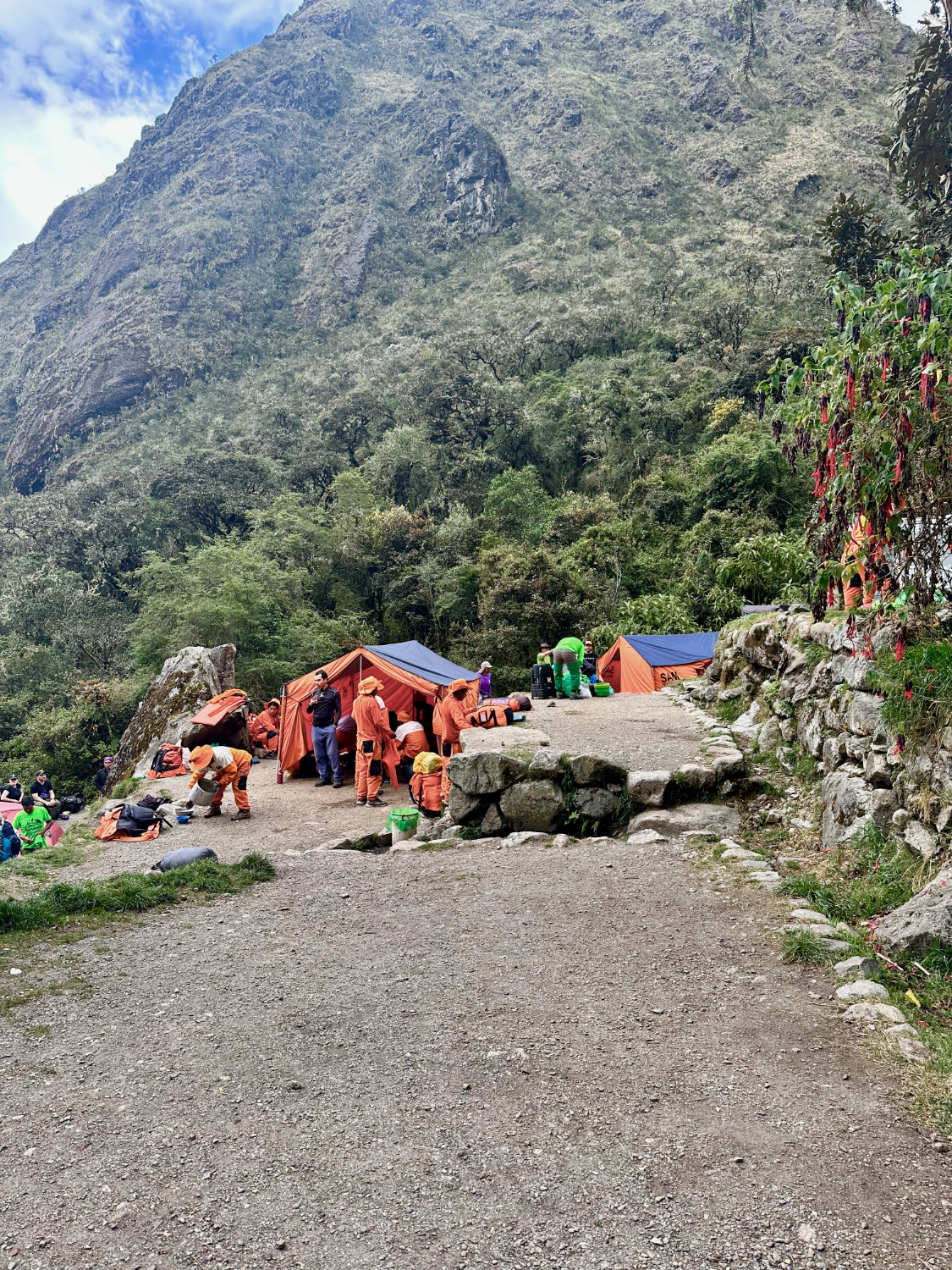 The spot where we tool out lunch break on day 2 of the Inca Trail