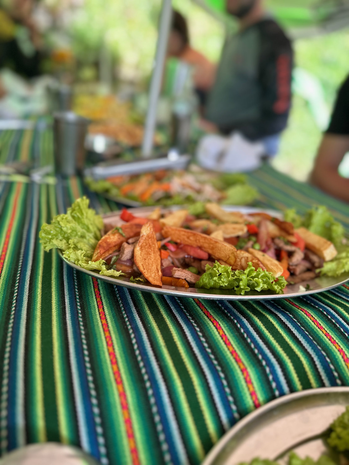 Inca Trail day 2 lunch