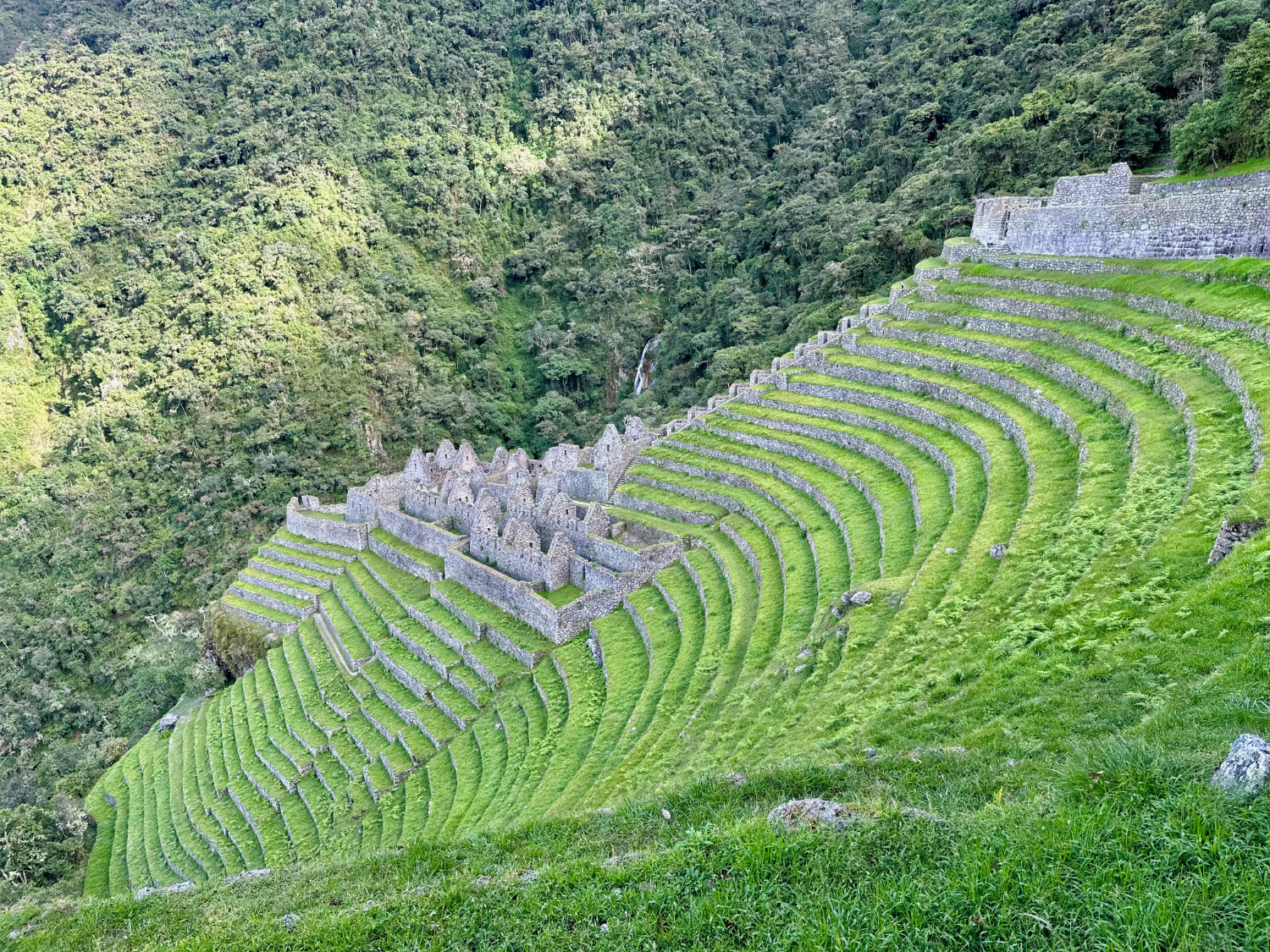 Wiñay Wayns ruins. Day 3 of the Inca Trail