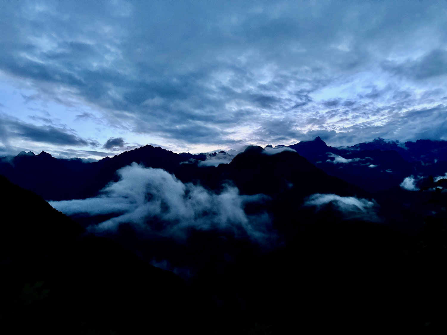 Sunrise on day 4 of the Inca Trail