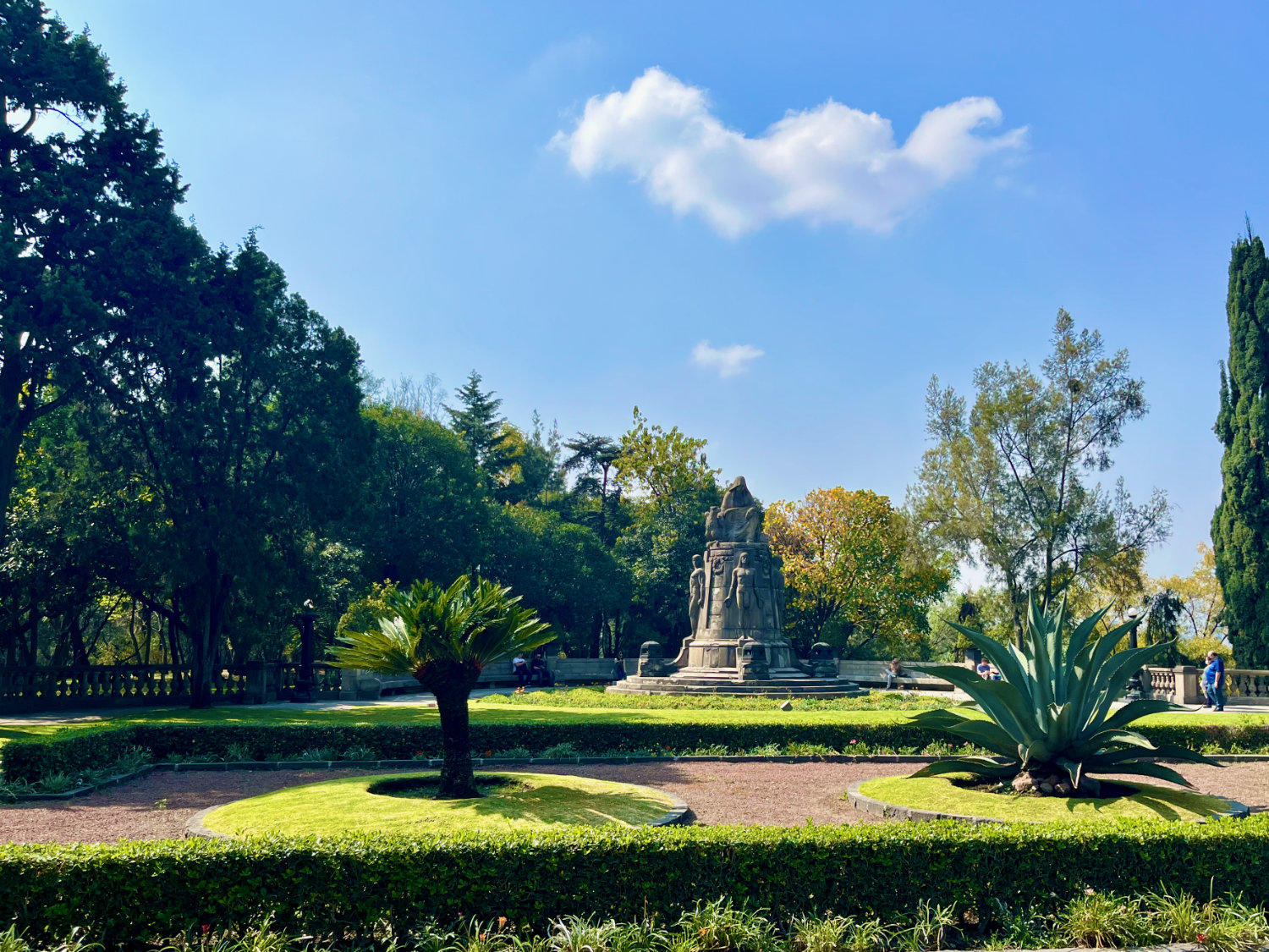 Gardens at Chapultepec Castle