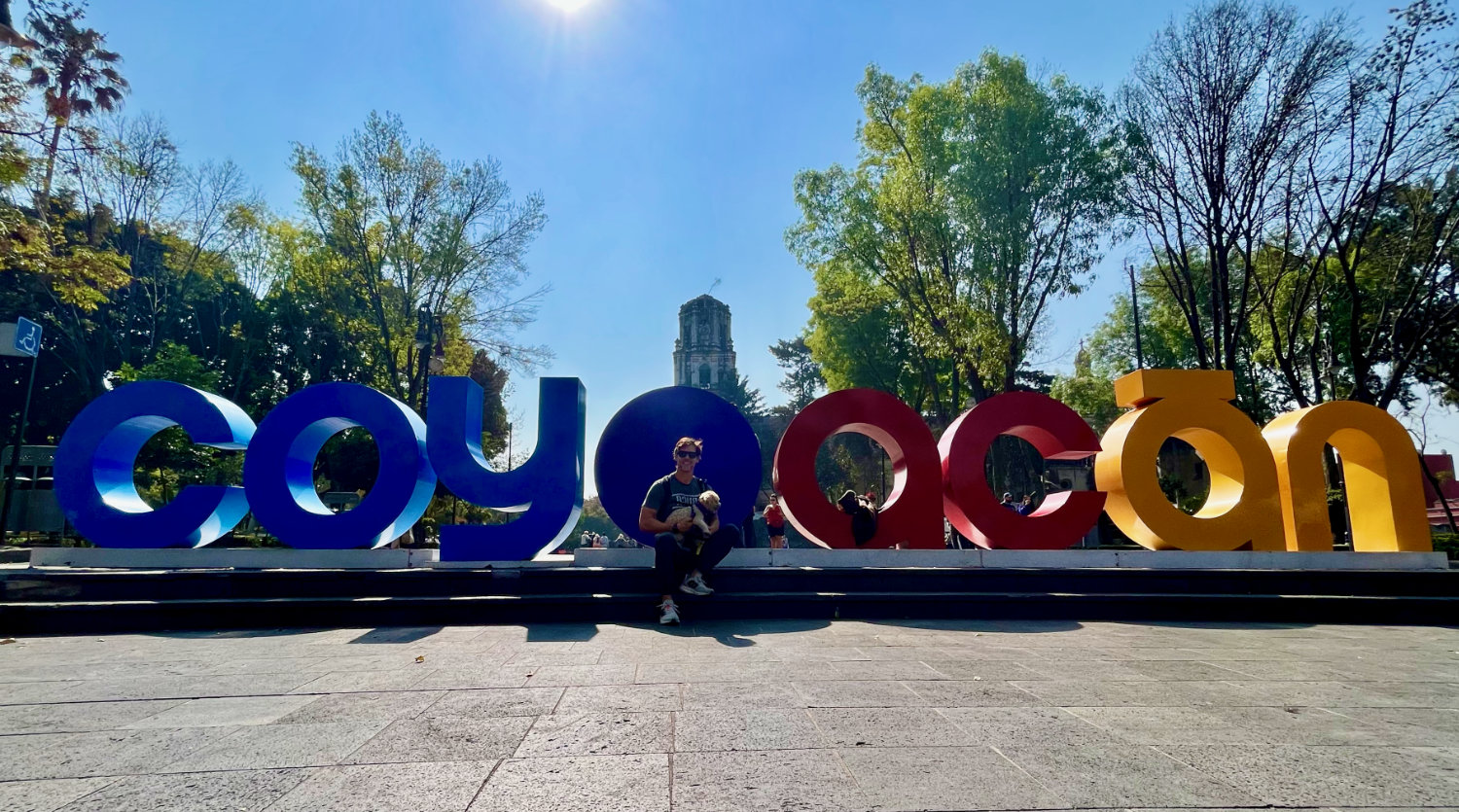 Coyoacan sign in Mexico City