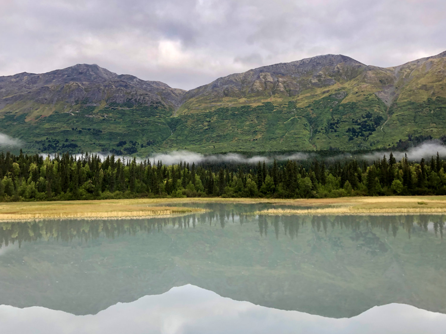 Stunning view on the train ride from Anchorage to Seward on Alaska Railroad