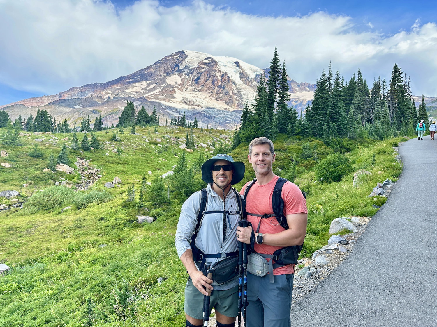 Coop (aka The Productive Adventurer) and Mark on the Skyline Trail