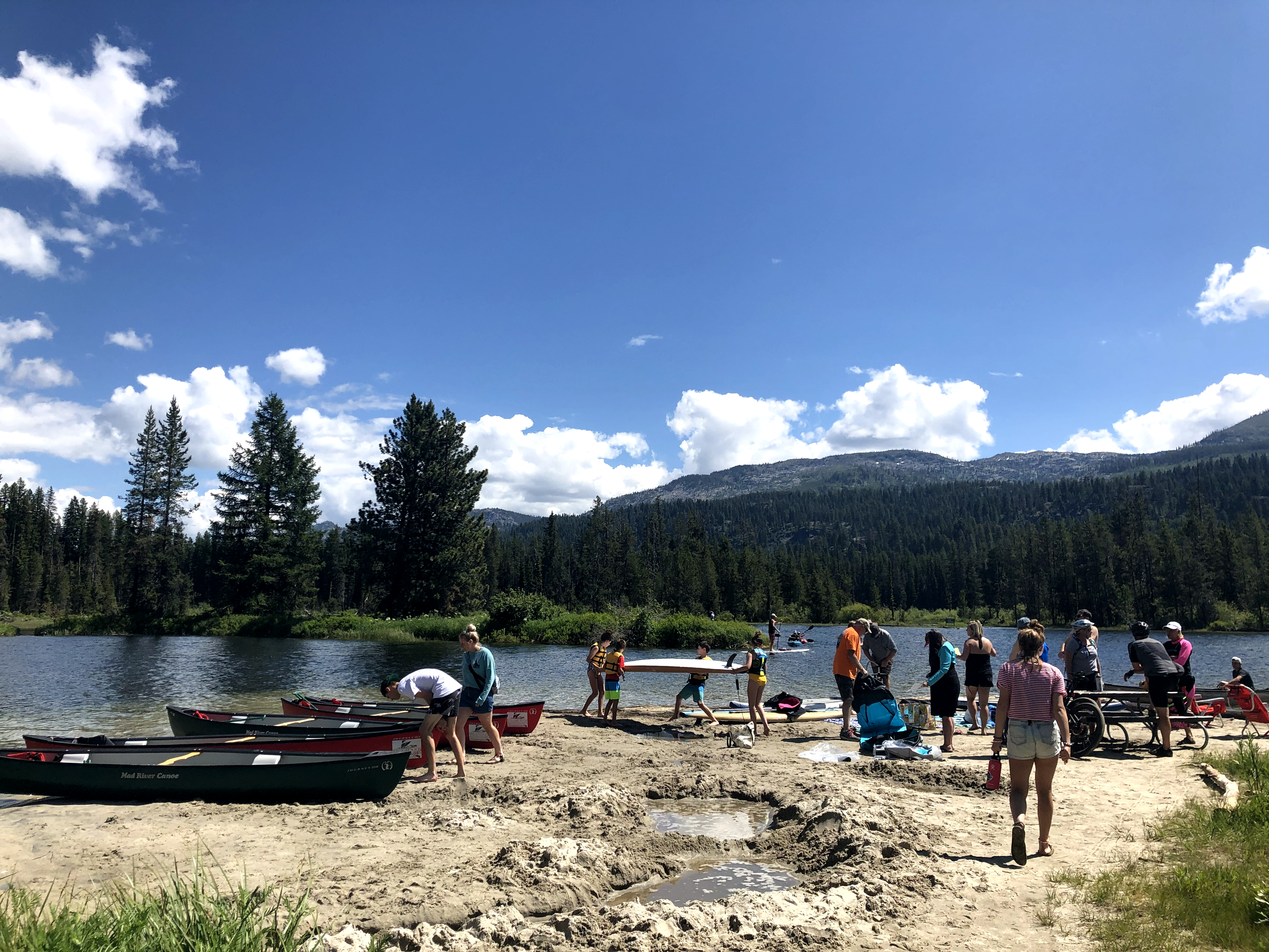 Canoeing at Payette Lake in McCall, Idaho