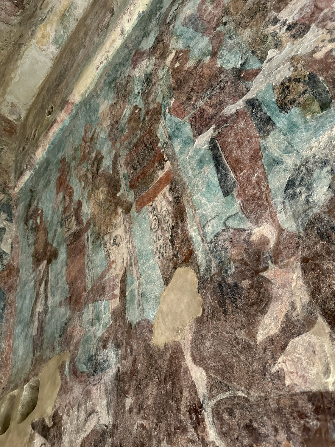 Detail of warriors in combat from Room 2 battle murals