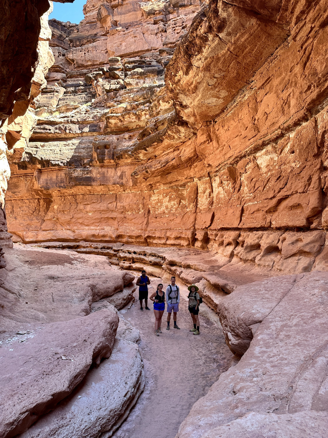 Priscila, Jamal, Debbie, and Mark at Cathedral Wash