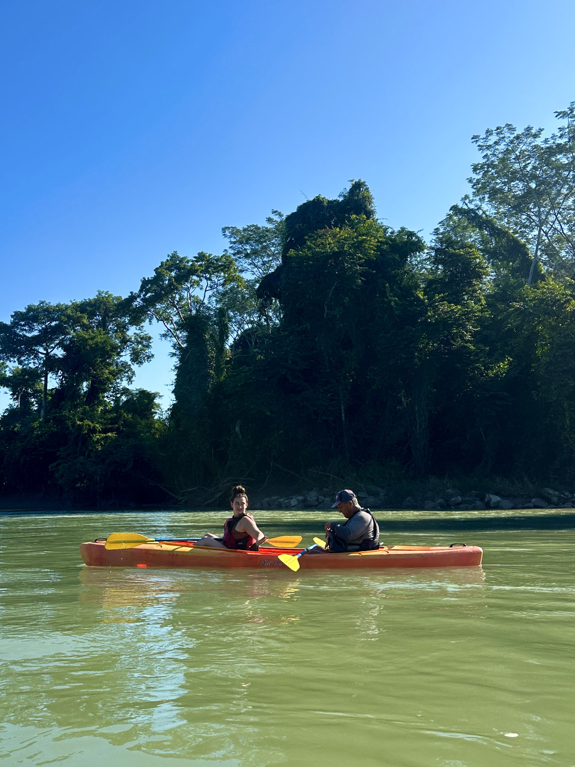 Debbie and Ernesto in kayak