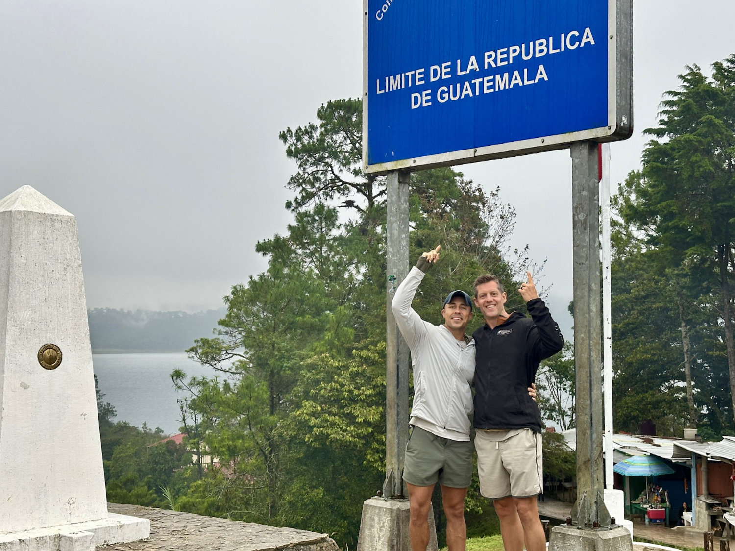 Coop Mark under Guatemala sign