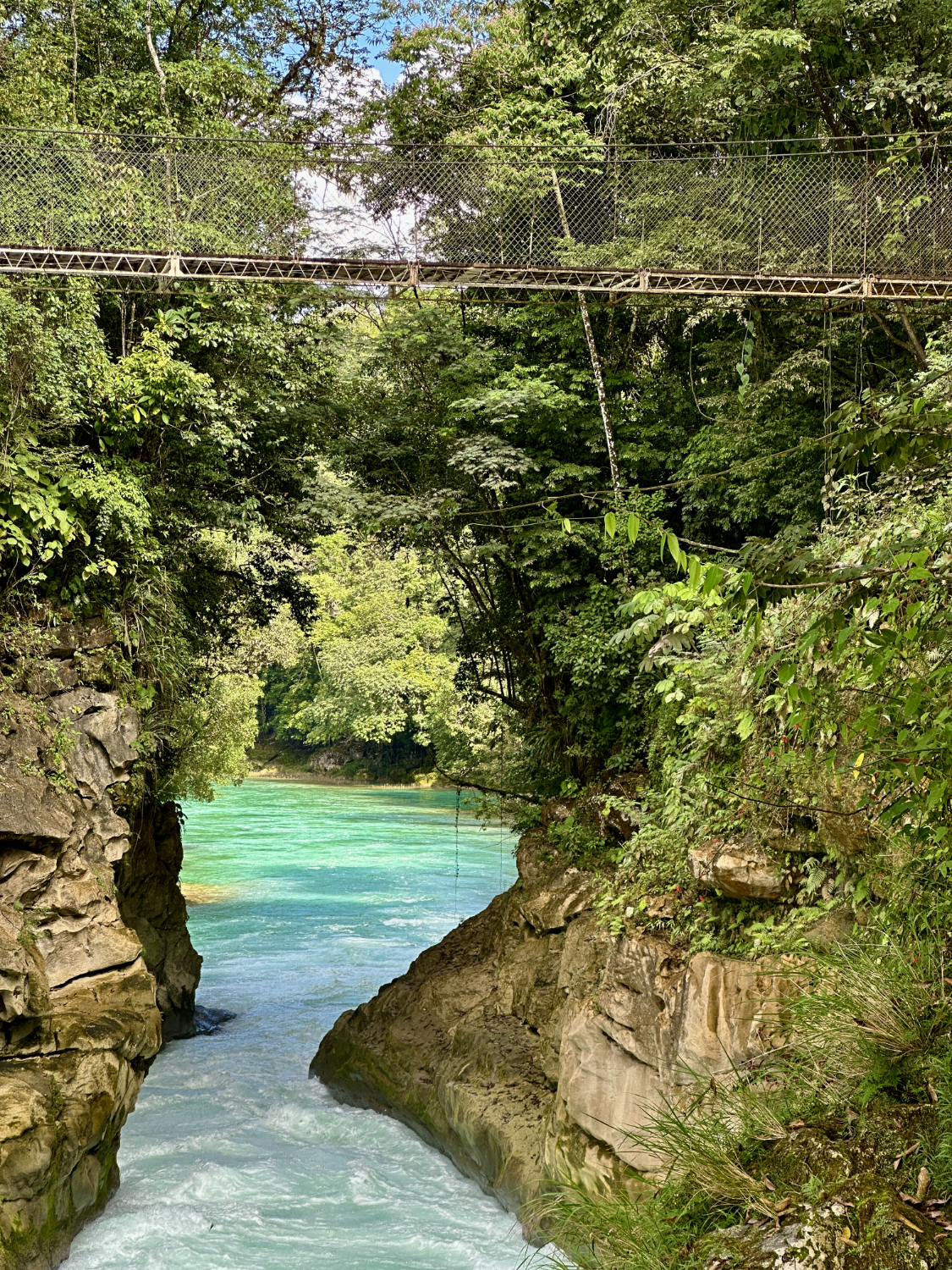 Las Nubes hanging bridge