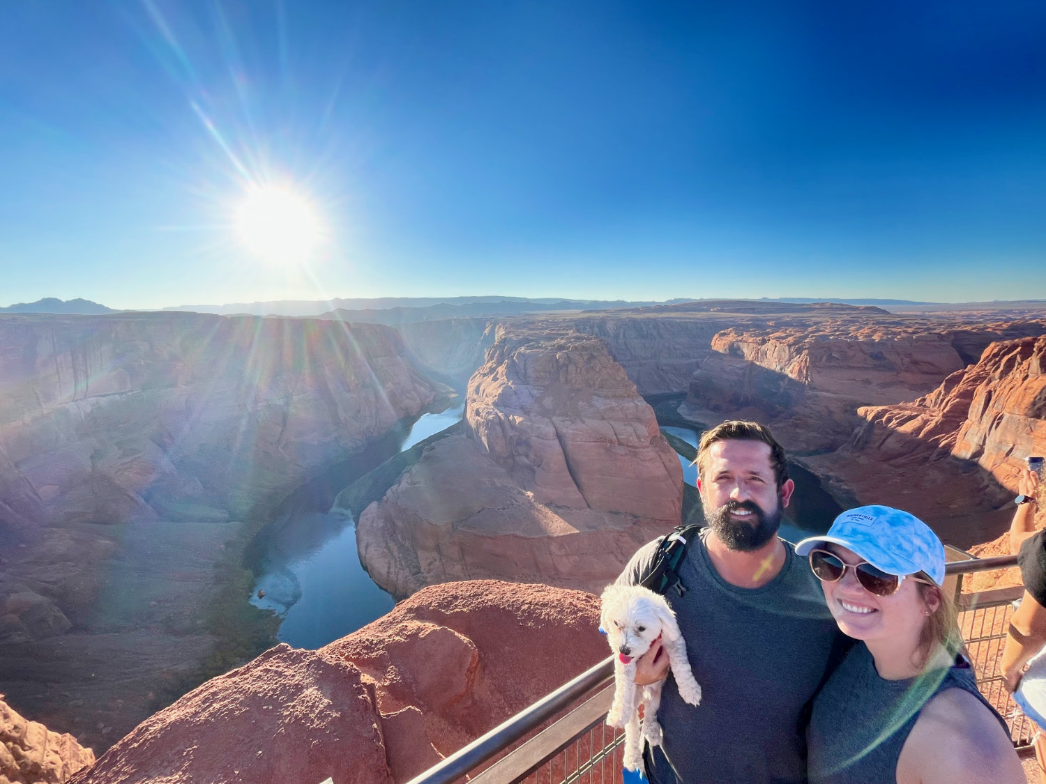 Our besties Grant and Michelle at Horseshoe Bend near Page Arizona